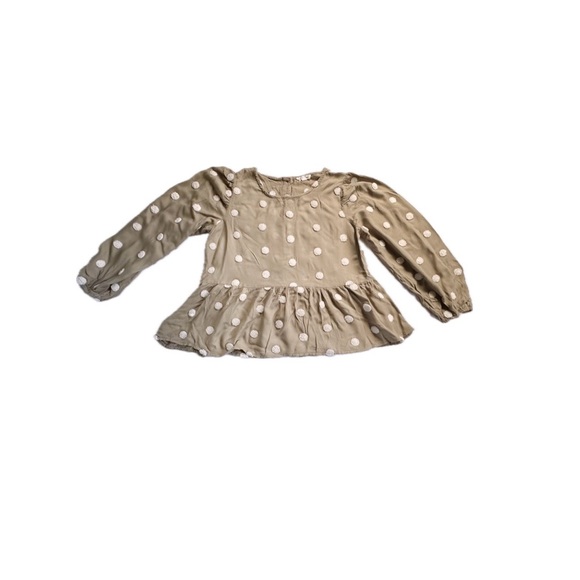 Blu Pepper Tops - Blu Pepper Women’s Gray & White Polka Dot Shirt Button-Back Cute, Casual & Fun